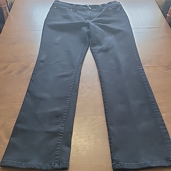LRL Lauren jeans Co Ralph Lauren Black jeans/pants size 12 Classic Straight leg - Picture 8 of 16